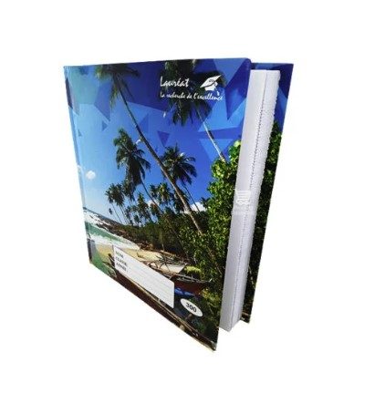 Cartonné 300 pages lignes bleues