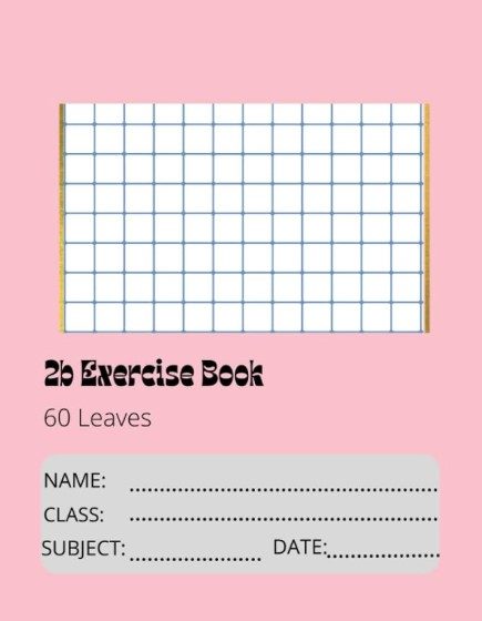 Exercise book 60 leaves squared