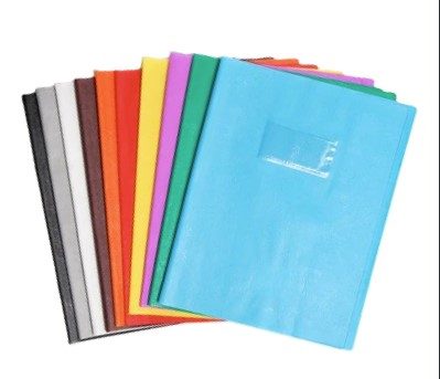 Protege-cahier 20 pages rouge ou bleu
